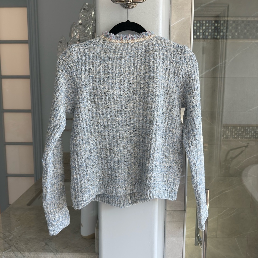 Mango Tweed cardigan with jewel button - Picture 7 of 13